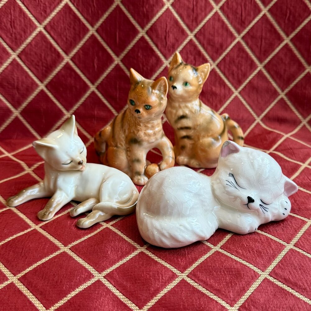 Vintage Cat Figurines Lot #1